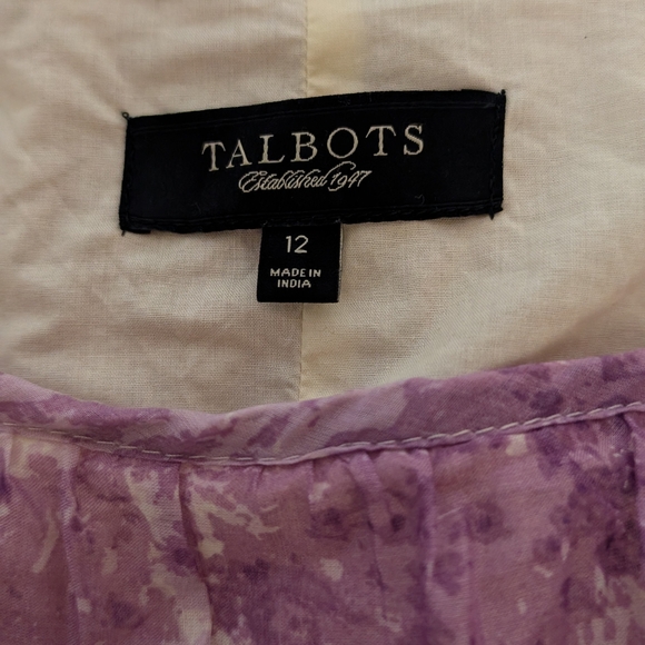 Talbots Lavender A-Line Lace Skirt - Picture 5 of 6